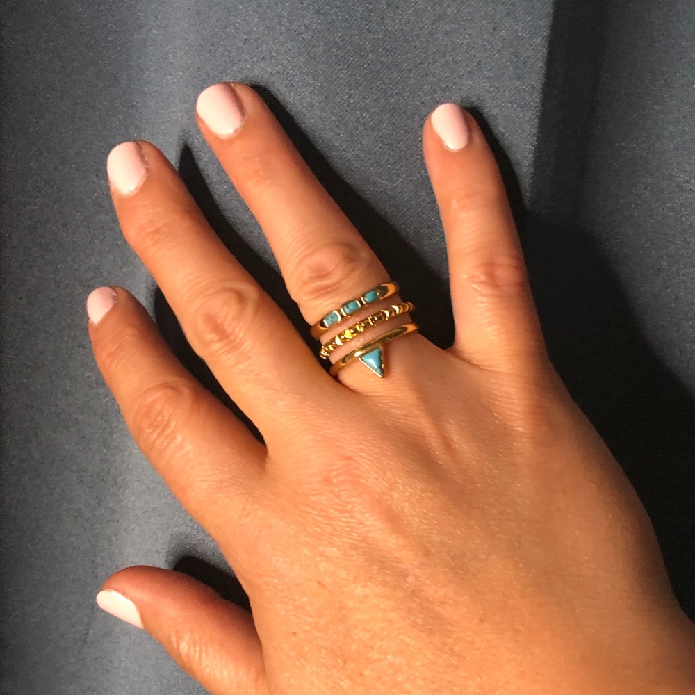 Stella & Dot Turquoise Stacked Ring